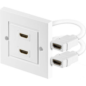 PremiumCord HDMI zásuvka v panelu 2x HDMI A - HDMI A Female/Female