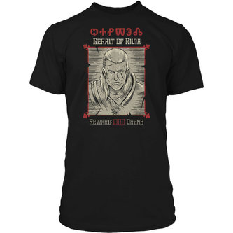 Tričko The Witcher 3 Wanted Poster Premium XL