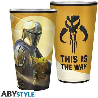 Sklenice The Mandalorian - Mando and The Child 400 ml