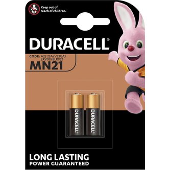 Speciální baterie, MN21, 2 ks, DURACELL 10PP040031