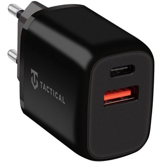 Tactical Base Plug Dual 20W síťová nabíječka černá