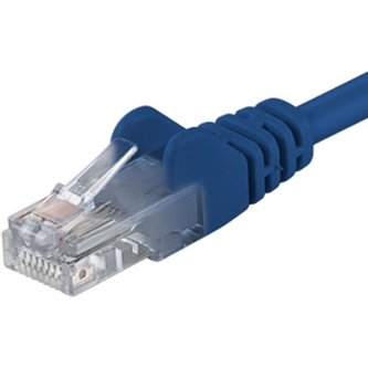 PremiumCord Patch kabel UTP RJ45-RJ45 CAT6 1m modrý
