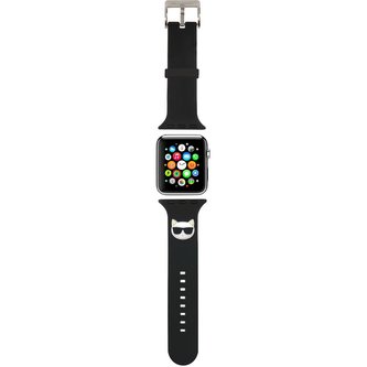 Karl Lagerfeld Choupette Head řemínek pro Apple Watch 38/40/41mm černý