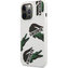Lacoste Liquid Silicone Allover Pattern Kryt pro iPhone 13 Pro Max White