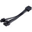 Akasa napájecí redukce 8-pin na 8+4-pin, 15cm, černý