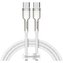 Baseus Cafule Series kabel USB-C/USB-C 100W 1m bílý