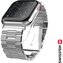 SWISSTEN kovový řemínek Pro Apple Watch 42-44 mm stříbrný