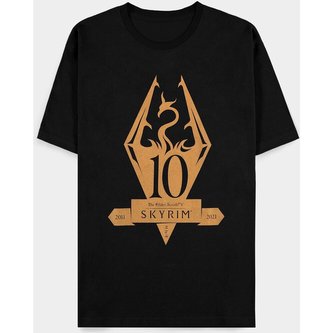 Tričko Skyrim - 10th Anniversary Metallic XXL