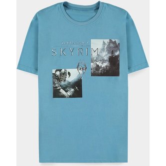 Tričko Skyrim - 10th Anniversary (Blue) XL