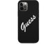 Guess Silicone Vintage Script kryt Apple iPhone 12 mini černý
