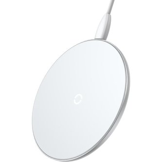 Baseus Simple 10W bezdrátová nabíječka bílá