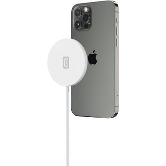 Cellularline Mag bezdrátová nabíječka s MagSafe, 7,5W, bílá