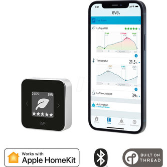 Eve Room vnitřní monitor kvality ovzduší (HomeKit a Thread)