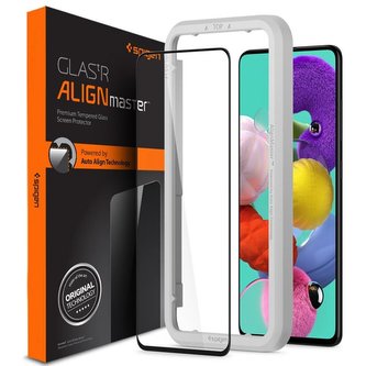 Spigen AlignMaster FC tvrzené sklo Samsung Galaxy A51 černé
