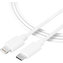 Tactical Smooth Thread Cable USB-C/Lightning 1m bílý