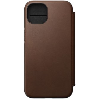 Nomad MagSafe Rugged Folio pouzdro Apple iPhone 13 hnědé