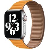 COTEetCI Double Suction kožený pásek pro Apple Watch 42/44mm žlutý