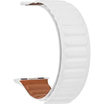 Tactical Loop kožený řemínek Apple Watch 42/44mm bílý