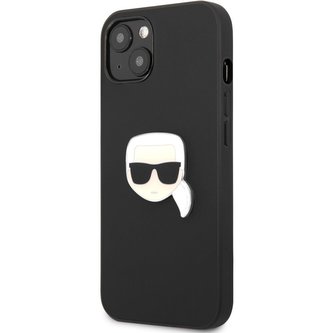 Karl Lagerfeld PU Leather Karl Head Case iPhone 13 černý