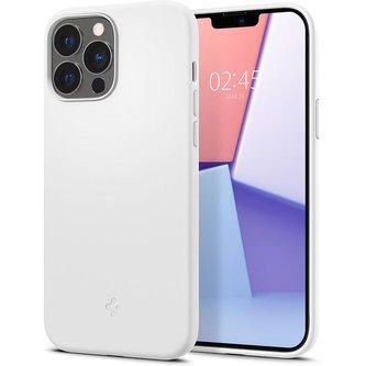 Spigen Silicone Fit kryt iPhone 13 Pro Max bílý