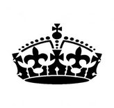 Královská koruna - plastová šablona 208 Rozměr: C 14,5x14,5cm