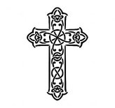 Kříž - plastová šablona 172 Rozměr: E 29x29cm