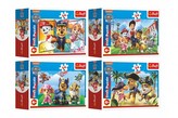 Minipuzzle 54 dílků Paw Patrol/Tlapková Patrola 4 druhy v krabičce 9x6x3cm - cena za 1 ks
