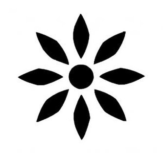 Kytka ornament - plastová šablona 254 Rozměr: B 14,5x14,5cm Kytka ornament - plastová šablona 254 Rozměr: B 14,5x14,5cm