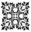 Mandala - plastová šablona 012 Rozměr: E 29x29cm