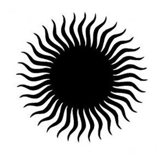 Slunce - plastova šablona 203 Rozměr: D 29x29cm