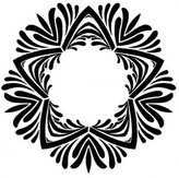 Mandala - plastová šablona 050 Rozměr: C 14,5x14,5cm