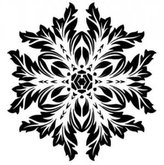 Mandala - plastová šablona 008 Rozměr: C 14,5x14,5cm