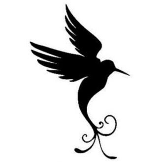 Ptáček - plastová šablona 129 Rozměr: D 29x29cm Ptáček - plastová šablona 129 Rozměr: D 29x29cm