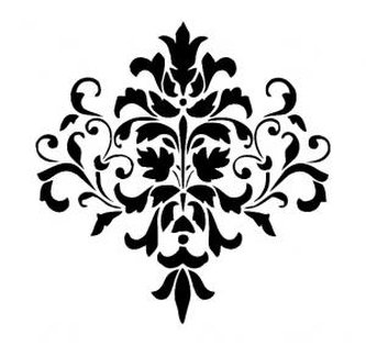 Kytka ornament - plastová šablona 248 Rozměr: E 29x29cm Kytka ornament - plastová šablona 248 Rozměr: E 29x29cm