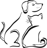 Kočka a pes - plastová šablona 277 Rozměr: D 29x29cm