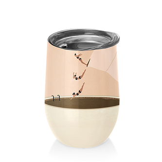 Bioloco Nerezový designový hrnek Splashing into Monday 400 ml