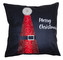 Polštář XMAS MIRACLE černá/červená 40x40 cm mikrovlákno  ESSEX