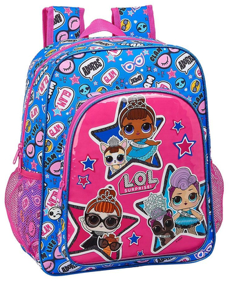 Junior dětský batoh L.O.L. Surprise: Together (objem 15 litrů|38 x 32 x 12 cm) modrý polyester