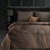 Přehoz na postel ALICIA II. hnědá/béžová 220x240 cm Mybesthome