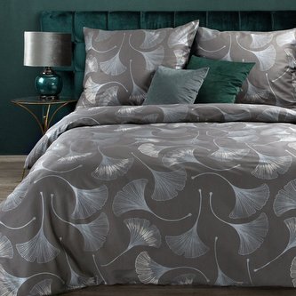 Povlečení BLANKET šedá 100% saténová bavlna 1x 200x220 cm, 2x povlak 70x80 cm francouzské povlečení MyBestHome