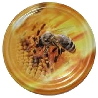 Víčko ¤82mm Twist 10ks MED VČELA