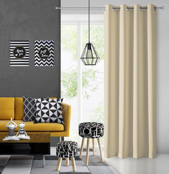 Dekorační závěs EASY TOP béžová 1x140x250 cm MyBestHome