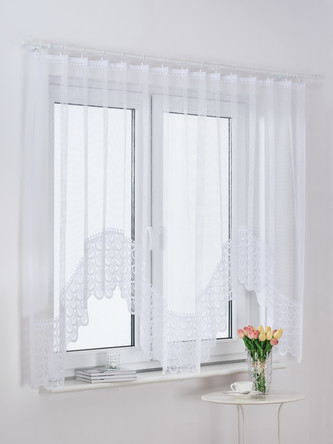 Dekorační oblouková krátká záclona VANESSA bílá 300x150 cm MyBestHome