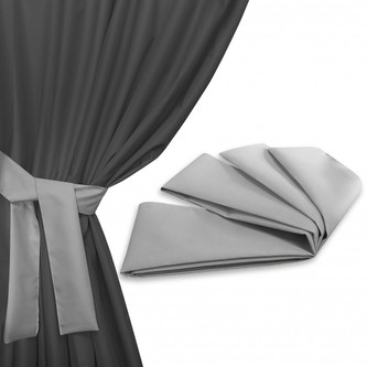 Úvaz - upínač na venkovní zahradní závěs světle šedá II. 160x8 cm (cena za 1 kus) MyBestHome