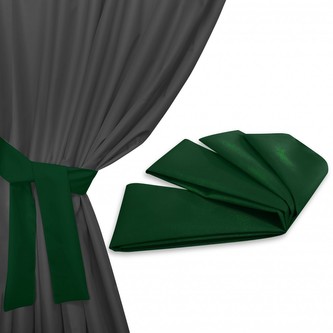 Úvaz - upínač na venkovní zahradní závěs lahvově zelená 160x8 cm (cena za 1 kus) MyBestHome