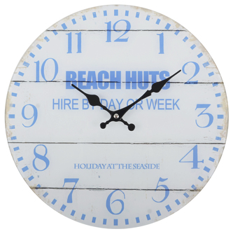 Nástěnné skleněné hodiny BEACH HUTS O 34 cm Mybesthome