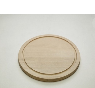 Deska kuch kulatá s drážkou 25x1,5cm velká