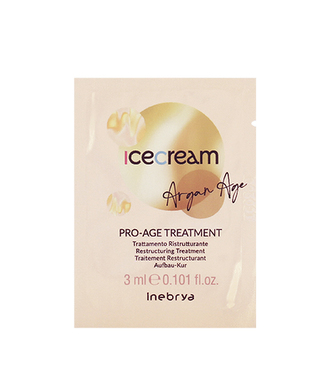 Inebrya Ice Cream Argan Age Pro-Age Treatment regenerační péče na bázi arganového oleje 3 ml