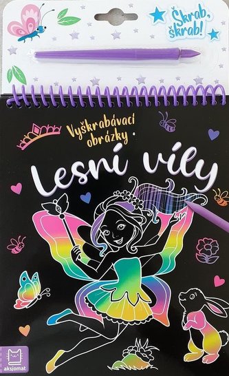 Vyškrábavací obrázky Lesní víly Vyškrábavací obrázky Lesní víly