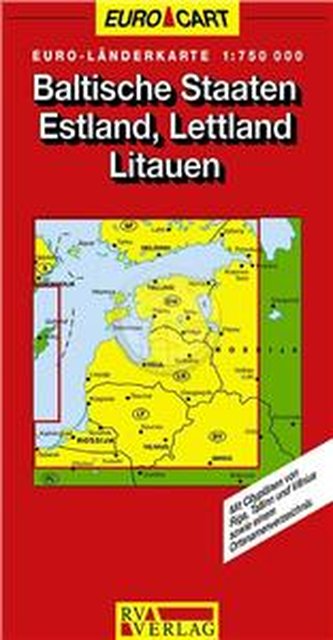 Kraje Bałtyckie mapa